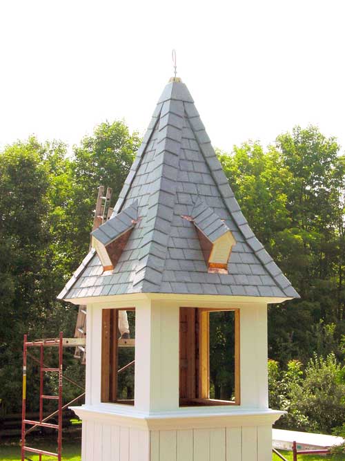 Slate Roof Central - slate hips on turret