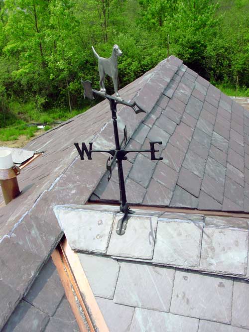 Joseph Jenkins, Inc. - Installing a ventilated slate ridge.